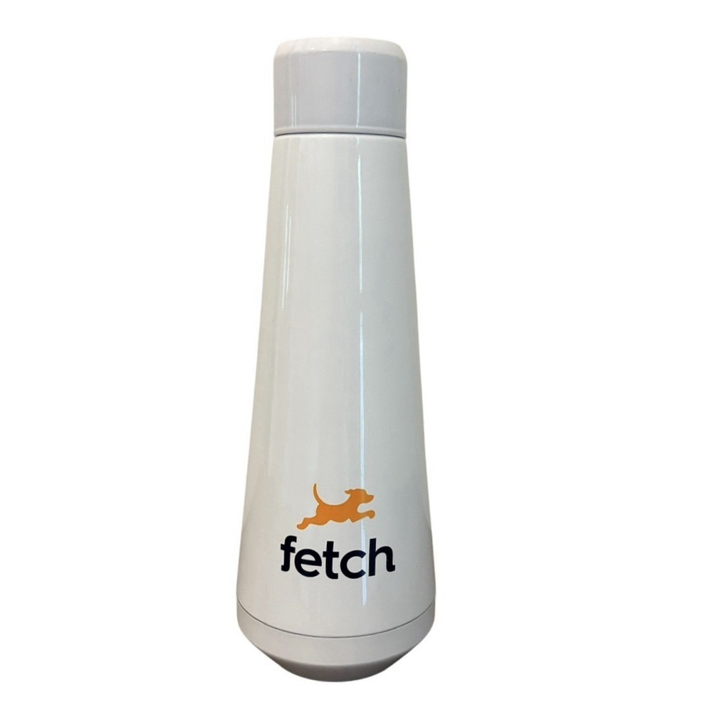 25 Fl‎ Oz Stainless Steel Wide Mouth Water Bottle Shiny White Fetch Dog Insulate